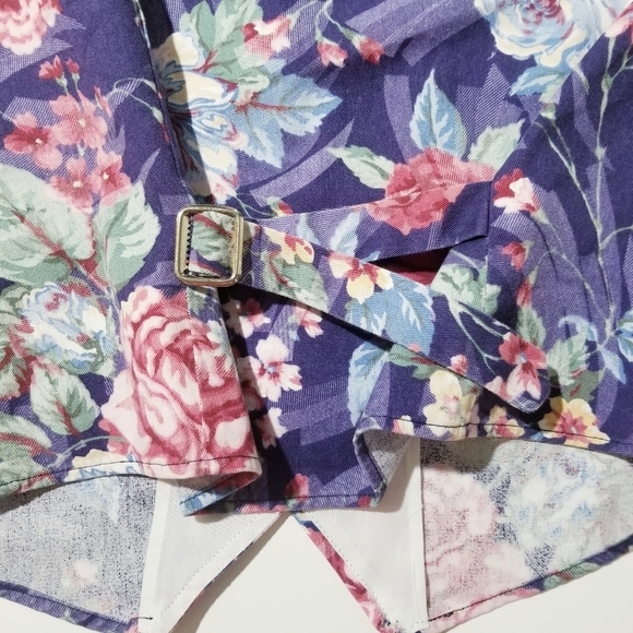 ORVIS Vintage Made in USA Floral Button Vest - Picture 11 of 14